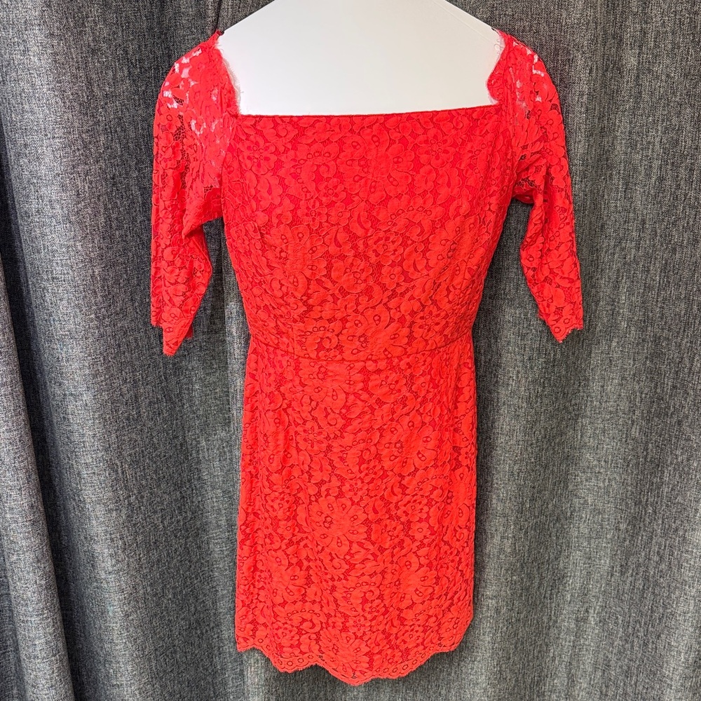Guess by Marciano Red Lace Mini Dress